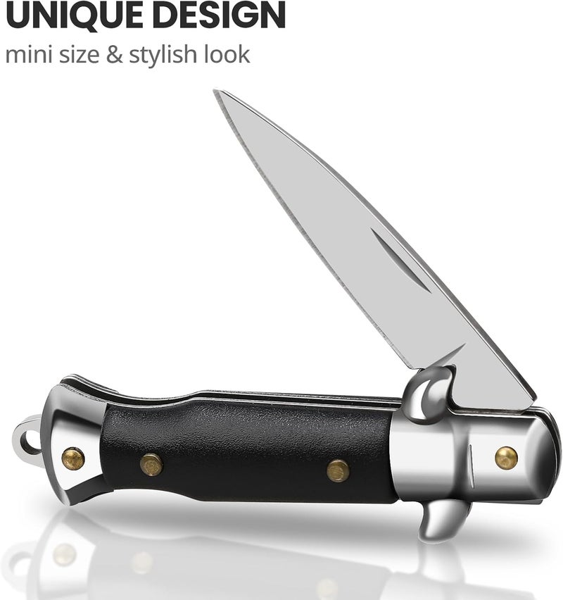 FUNBRO Small Pocket Knife, Cool Knives Box Cutter, EDC Knifefor Every Day Carry, Small Gift for Women Men - Image 3